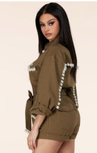 Load image into Gallery viewer, Army Brat Romper
